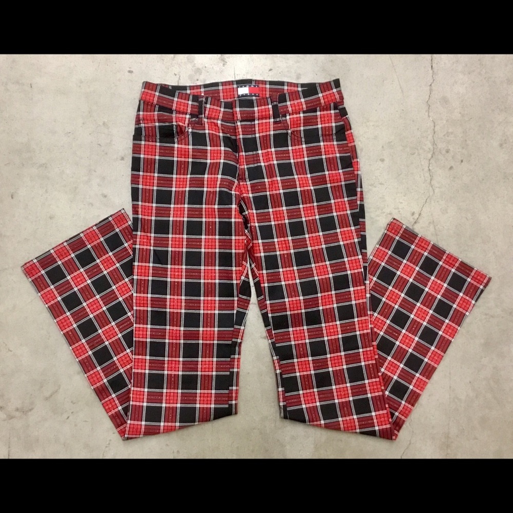 Tommy Hilfiger Jeans Funky Red & Black plaid pants